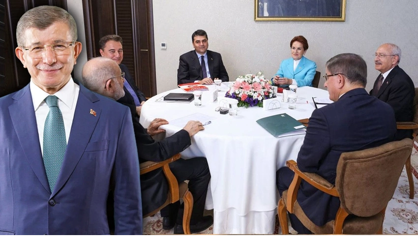 6'lı masadaki bakanlık dağılımı Ahmet Davutoğlu açıkladı...