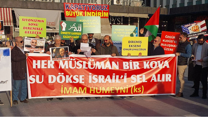 Ankara’da Dünya Kudüs Günü münasebetiyle kitlesel basın açıklaması düzenlendi.  