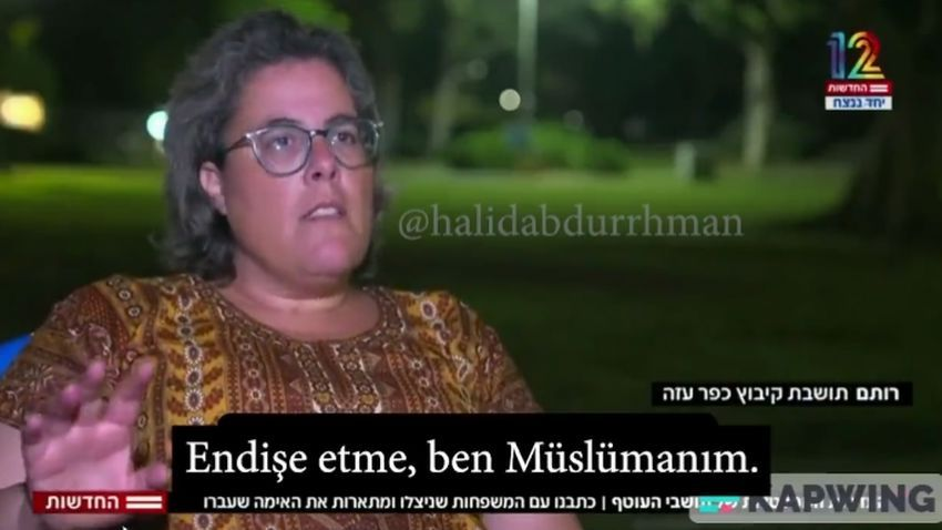 İsrailli kadından Hamas itirafı: Biz Müslümanız dediler ve zarar vermediler...