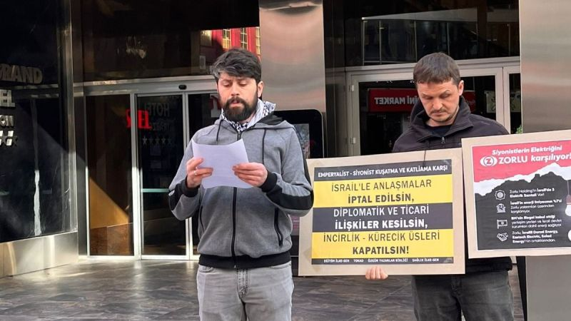 Trabzon’da Zorlu Protestosu: Soykırımcı İsrail’le İlişkilerinizi Kesin!